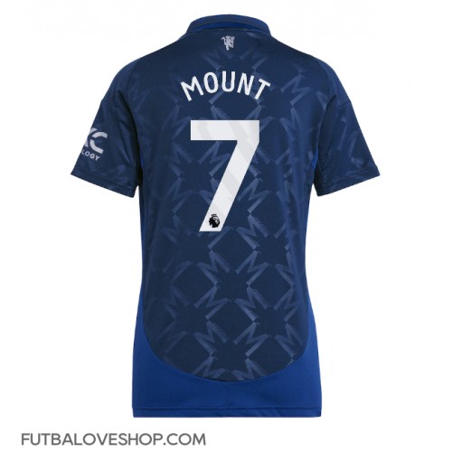 Dres Manchester United Mason Mount #7 Preč pre Ženy 2024-25 Krátky Rukáv